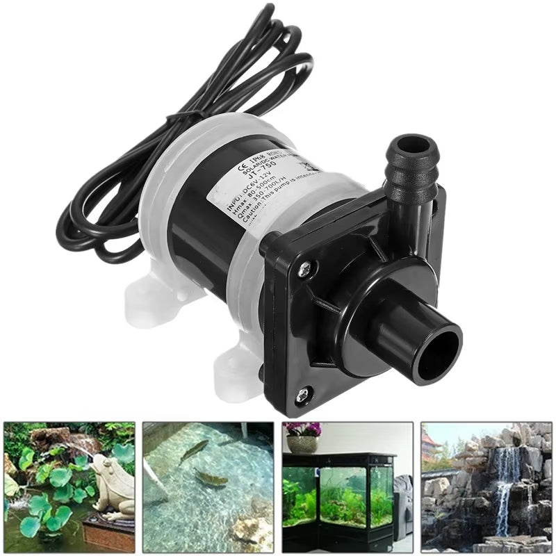 Solar water pump showing energy efficient design