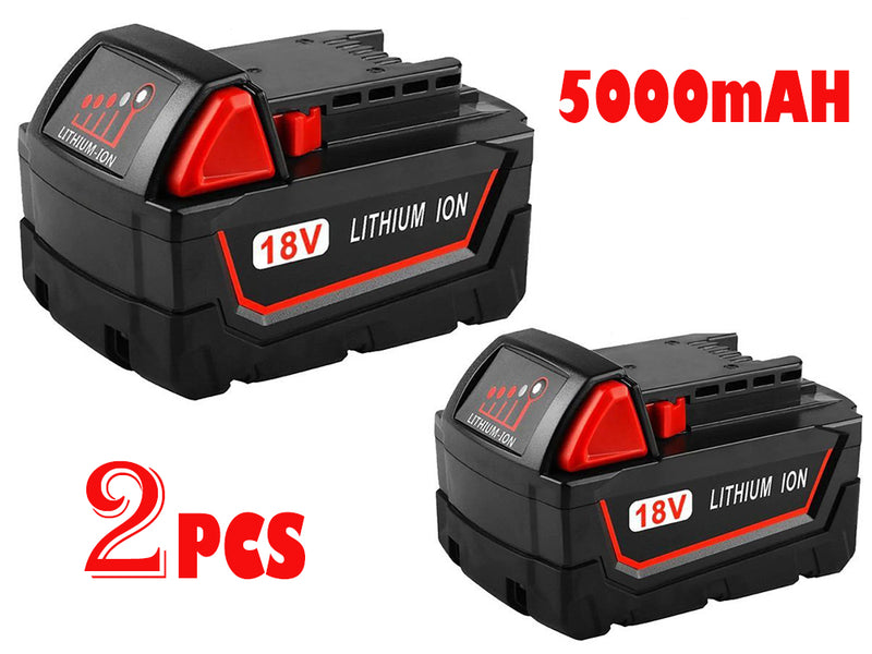 Milwaukee M18 18V 5.0Ah Battery Compatible Replacement