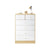 Tallboy chest of drawers white front view with six drawers
