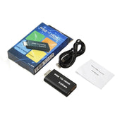 PS2 to HDMI converter showing black compact design