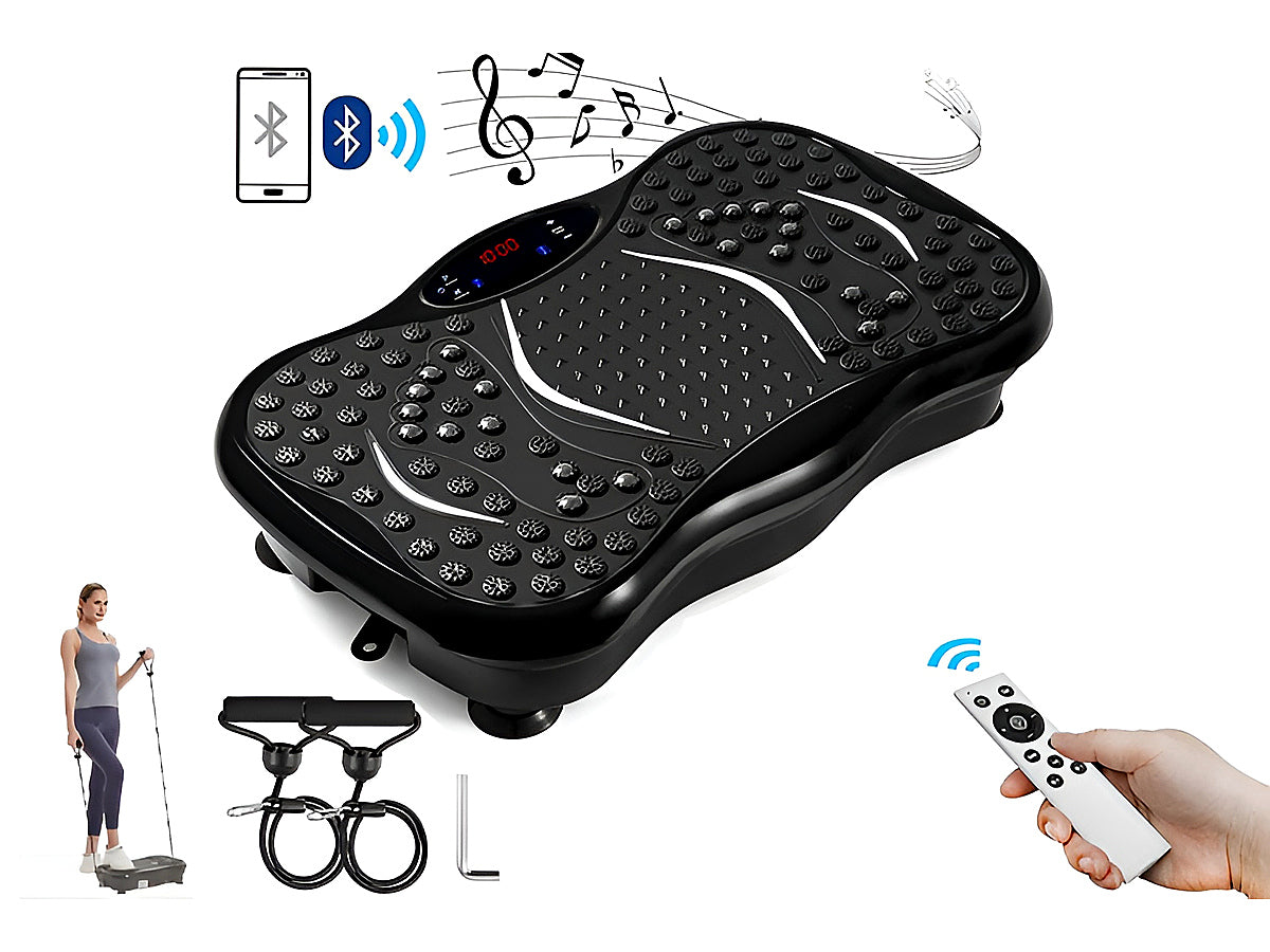 Compact vibration plate exercise machine size 58 by 32 centimetres