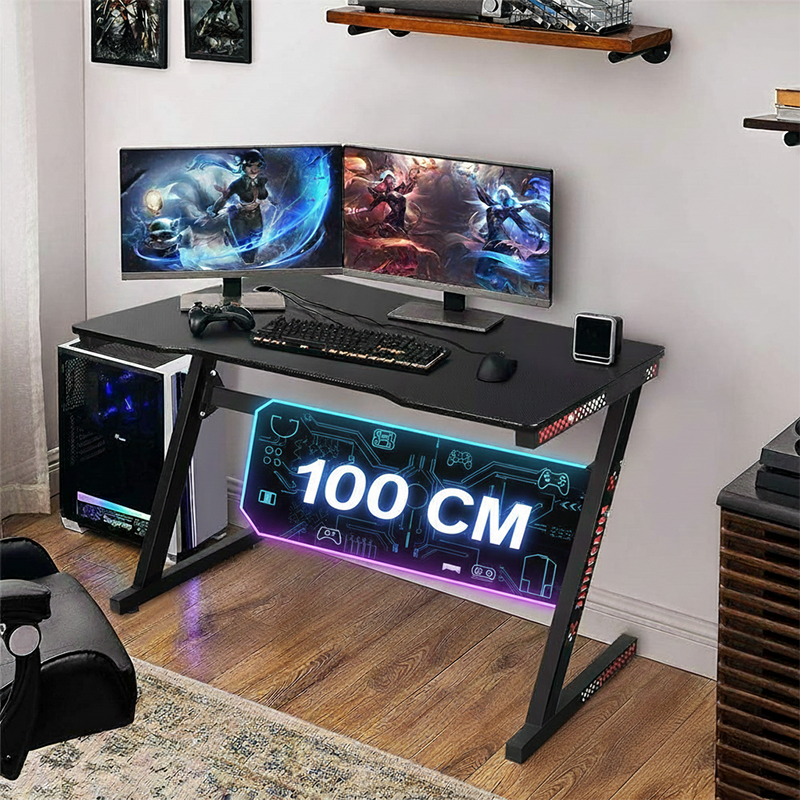 Compact gaming desk table ideal for small NZ bedrooms