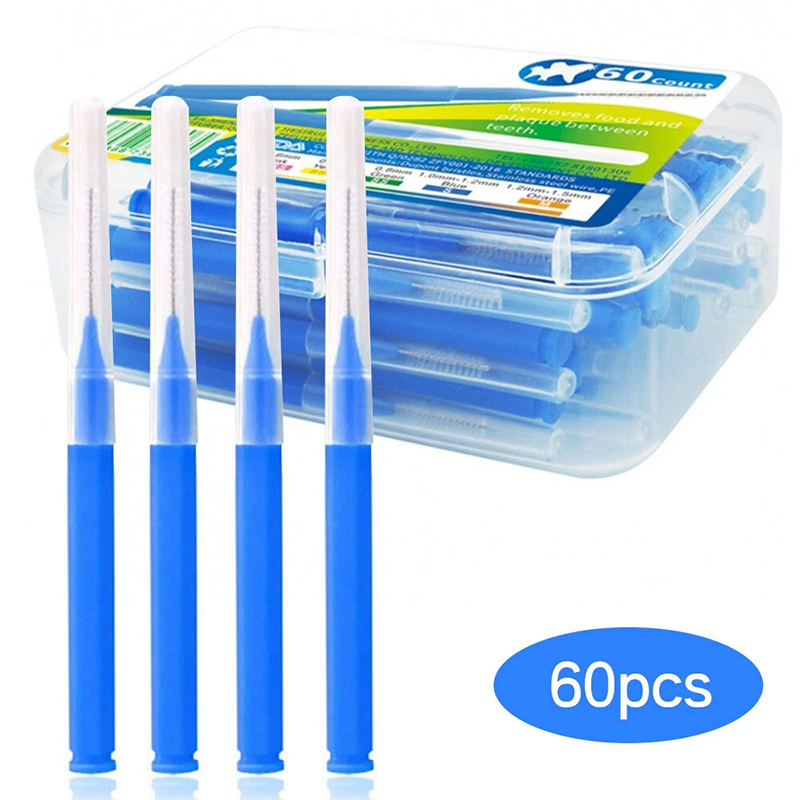 60Pcs X 1.2 mm Interdental Brushes Health Care Tooth