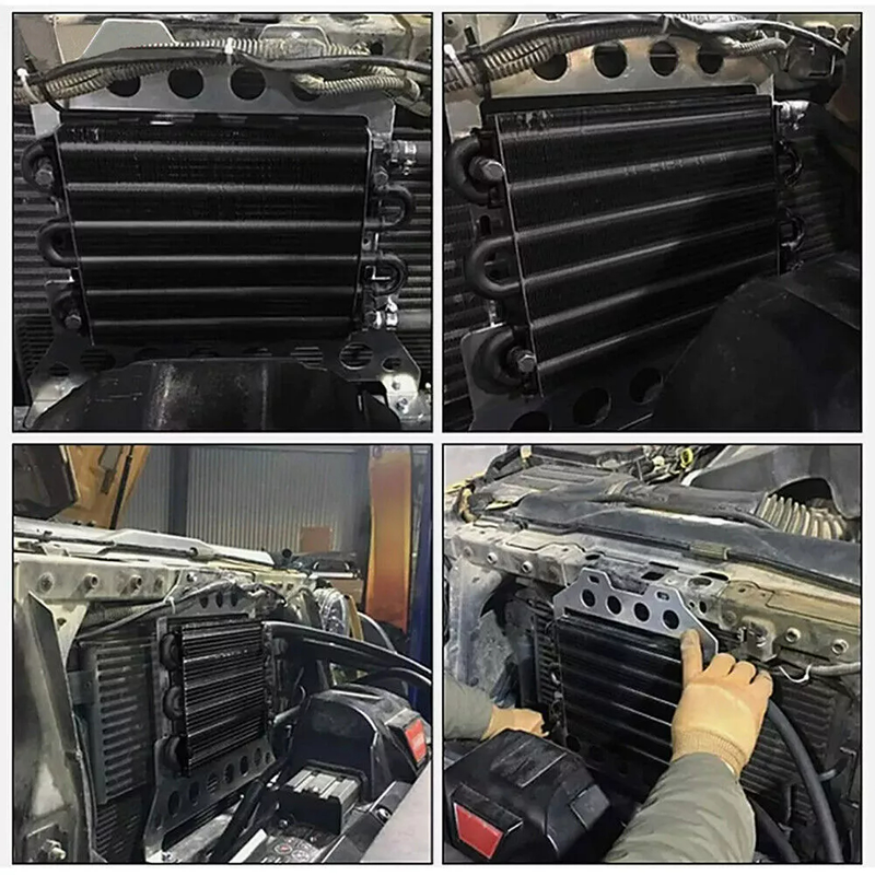 Engine Oil Cooler Radiator 8 Rows Kit