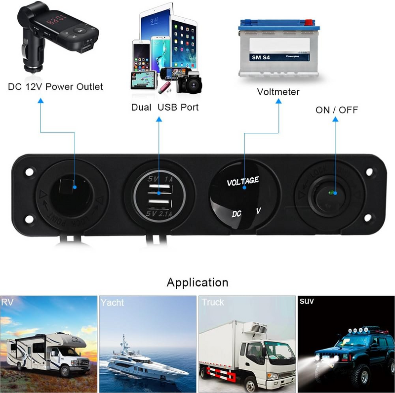 USB Charging Socket 12V/24V