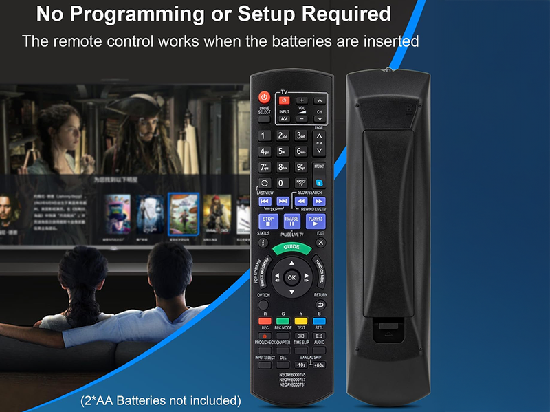 Replacement Remote for Panasonic Blu-ray Disc Players