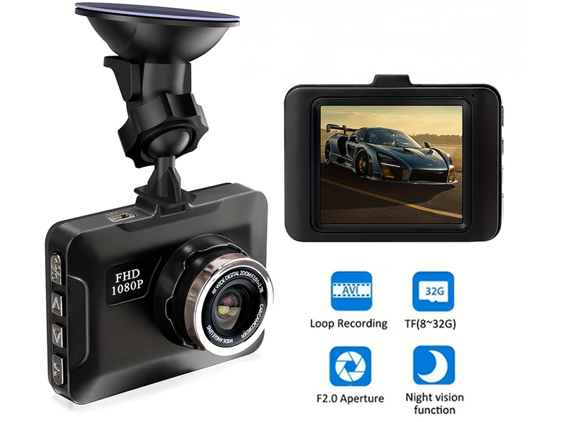 Car Dash Cam Camera Full HD 1080P