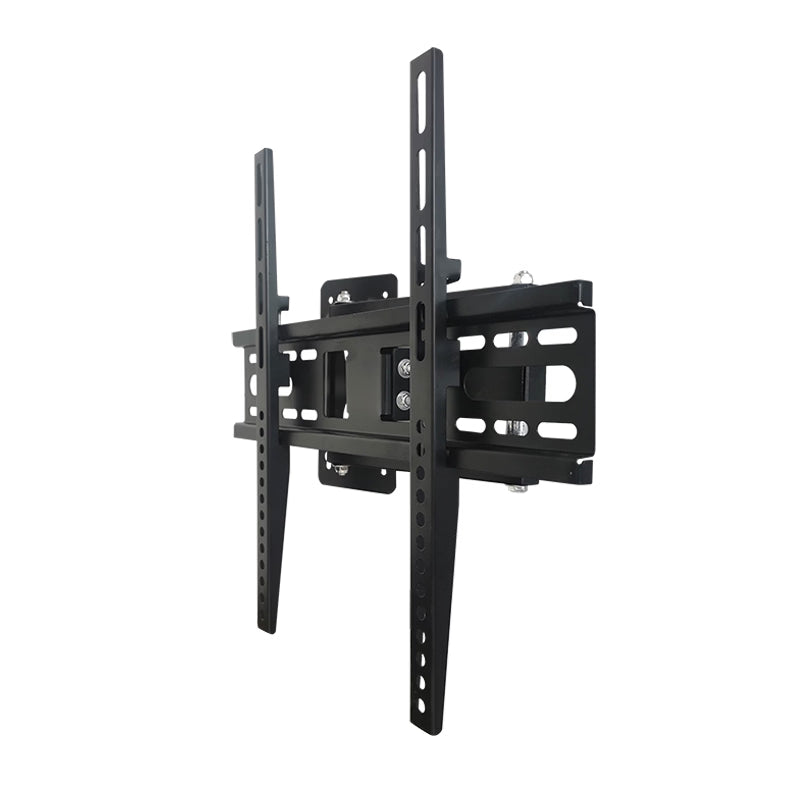 TV wall mount bracket packaging with screws and manual included