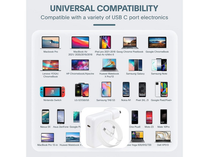 30W USB-C Replacement Charger for Macbook Magsafe