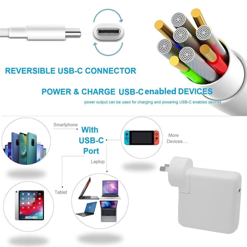 30W USB-C Replacement Charger for Macbook Magsafe
