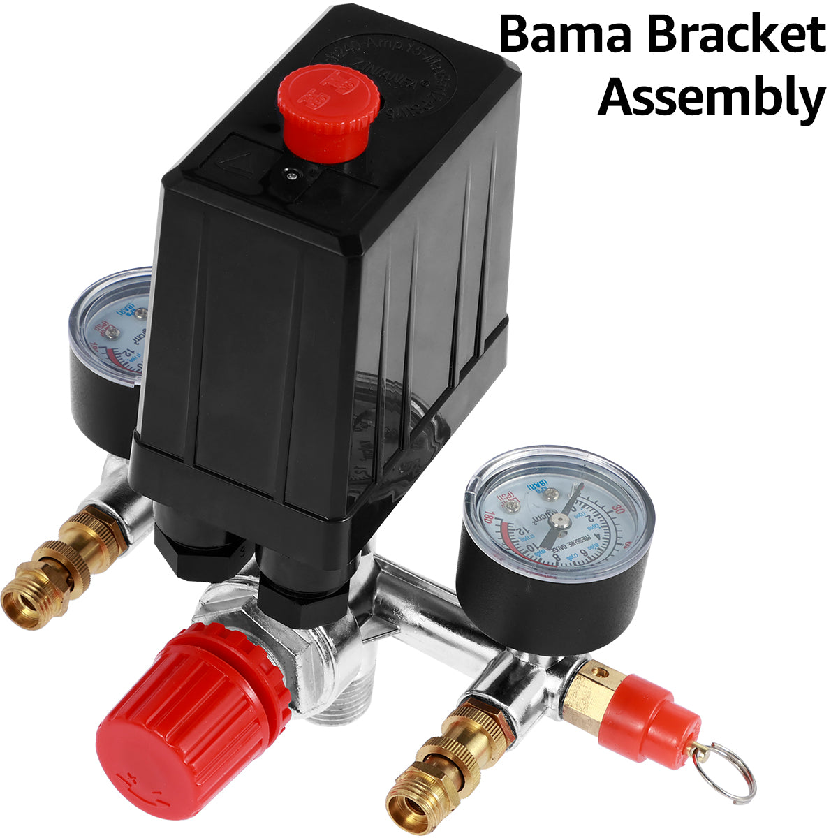 Pressure switch for air compressor demonstrating compact and durable design