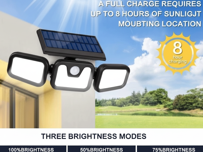 utdoor Solar Motion Sensor Light 74LED