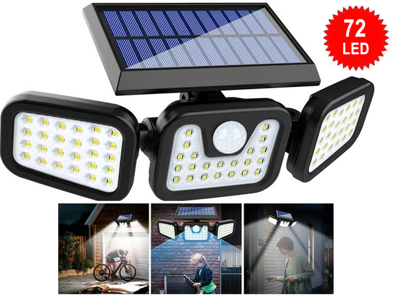 utdoor Solar Motion Sensor Light 74LED