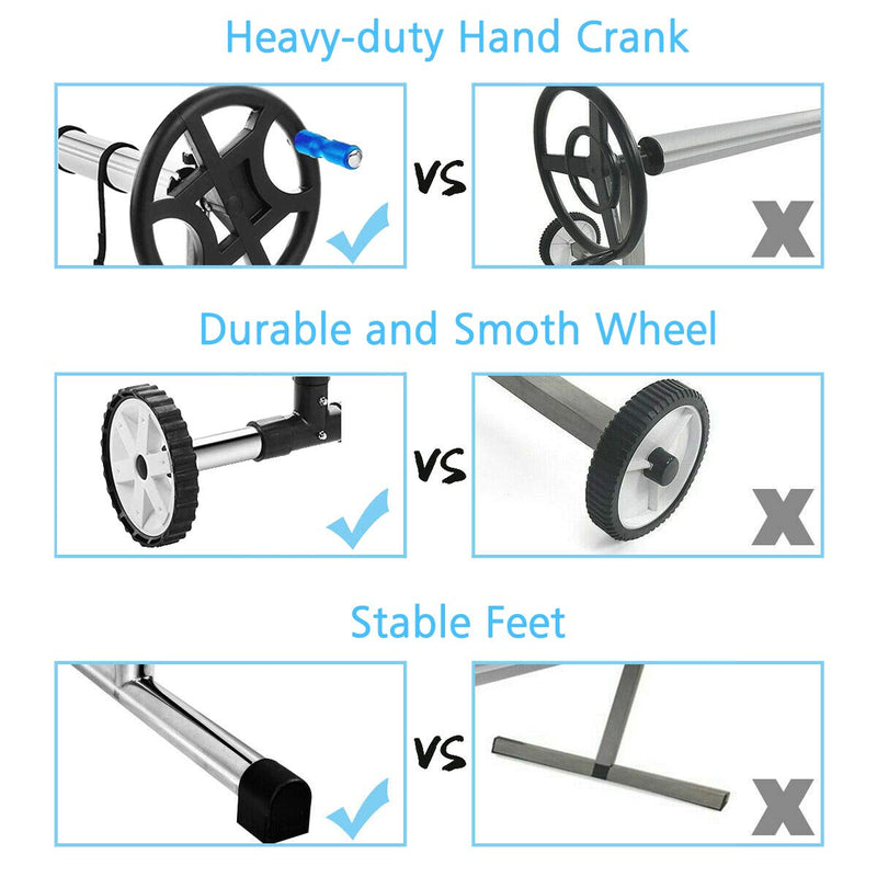 Swimming Pool Cover reel for cover 21 Ft (6.4 M)