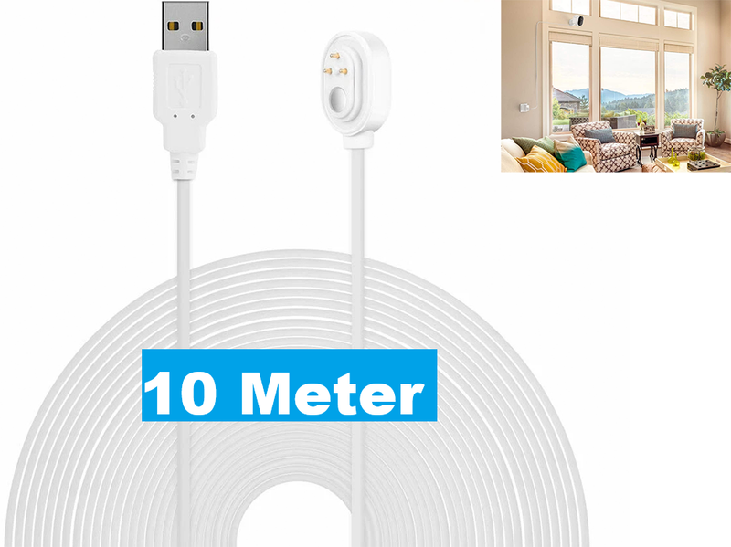 Charger Cable for Arlo Pro 3 Pro 4 Pro 5S Ultra 1 Ultra 2 Go 2