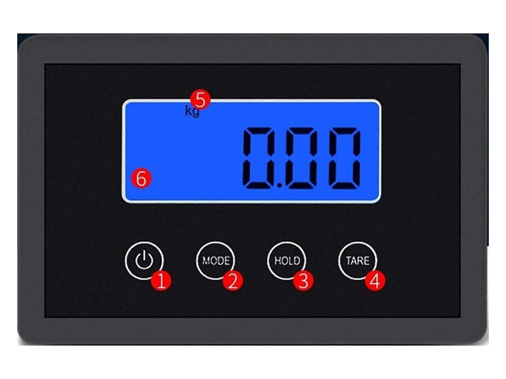 Platform scale electronic stainless steel and ABS frame close up