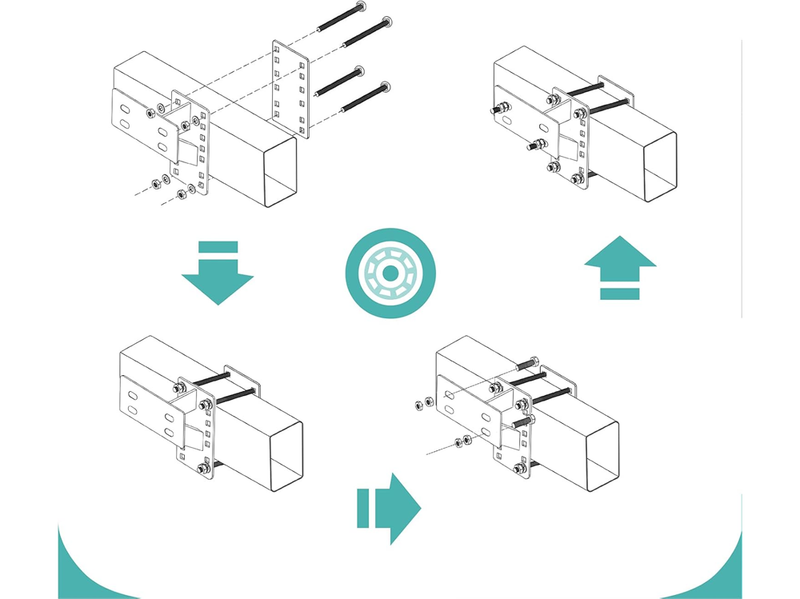 Trailer Wheel Bracket Spare Tire Carrier