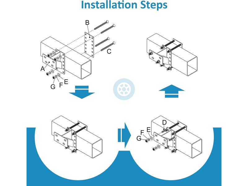 Trailer Wheel Bracket Spare Tire Carrier