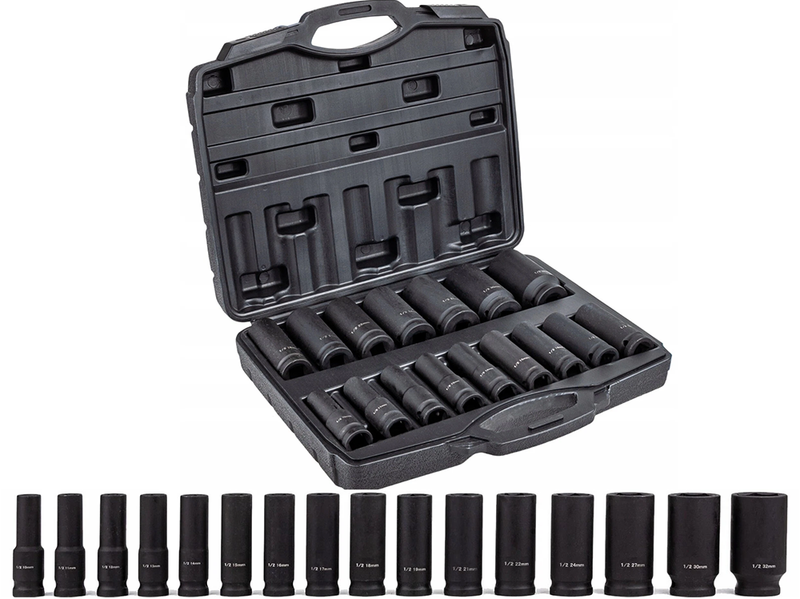16 PCS Deep Impact Socket Set