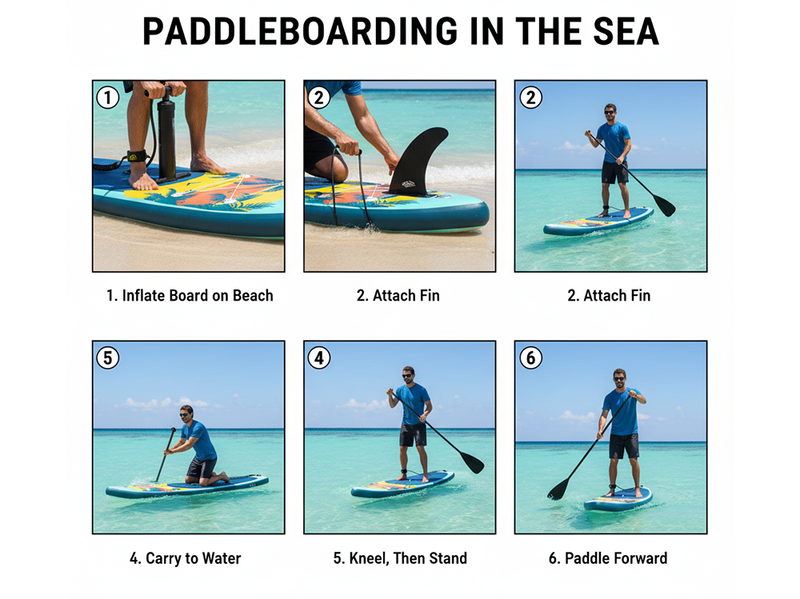 11ft' Inflatable Stand Up Paddle Board Surfboard SUP