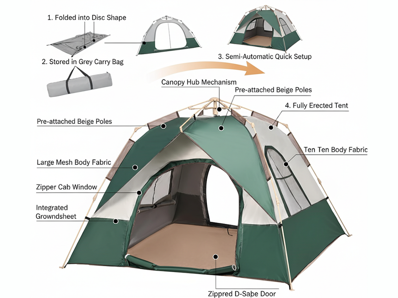 Camping Tent 3-5 Person