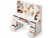 Ziva LED Dressing Table - White