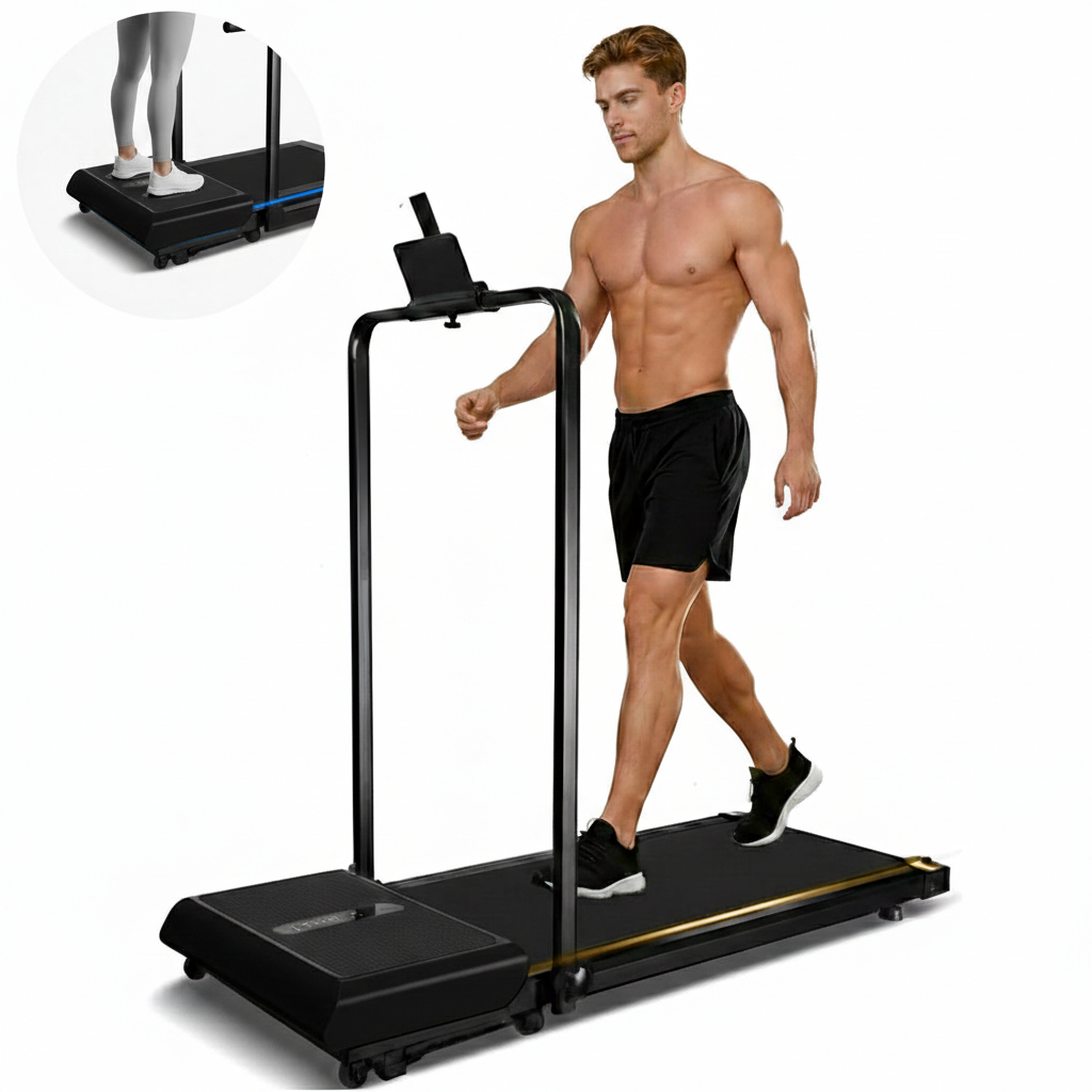 Treadmill with vibration plate power plug compatible with NZ outlets