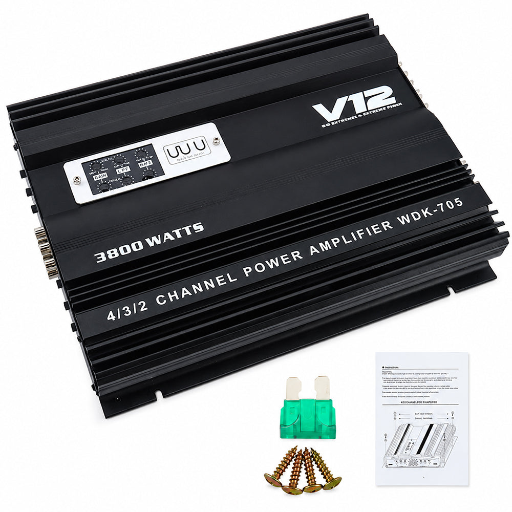 Car Amplifier 4 Channels 3800W