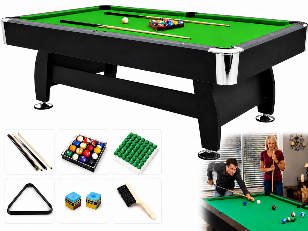 7Ft Multi Function 3 in 1 Pool Table Hockey Tennis Table With A Electronic Puck