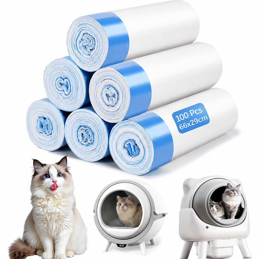 100 Pcs Cat Litter Box Garbage Bags