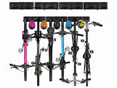 Bike Storage Rack Garage Wall Mount Hanger for 6 Bicycles + 5 Helmets