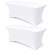 Table Cover Table Cloth white 6ft (2 Pcs)