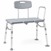 Adjustable Tub Transfer Bench with Armrest and Backrest