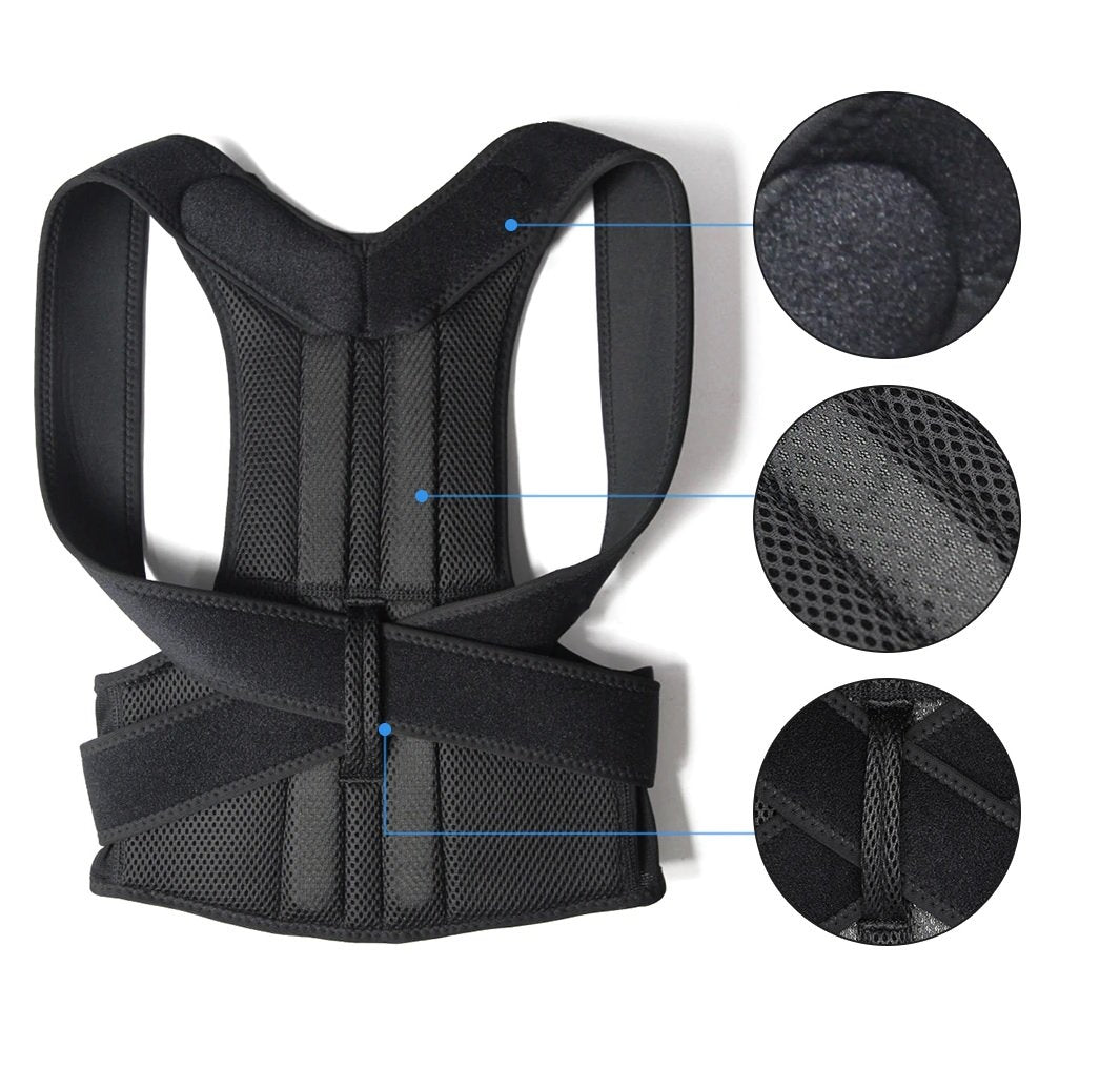 Detail of posture corrector clasp and fastening system