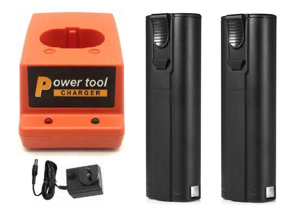 Paslode Battery Charger with 2 Batteries