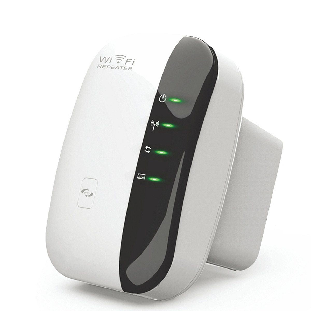 Wireless-N Wifi Repeater placed midway between router and device