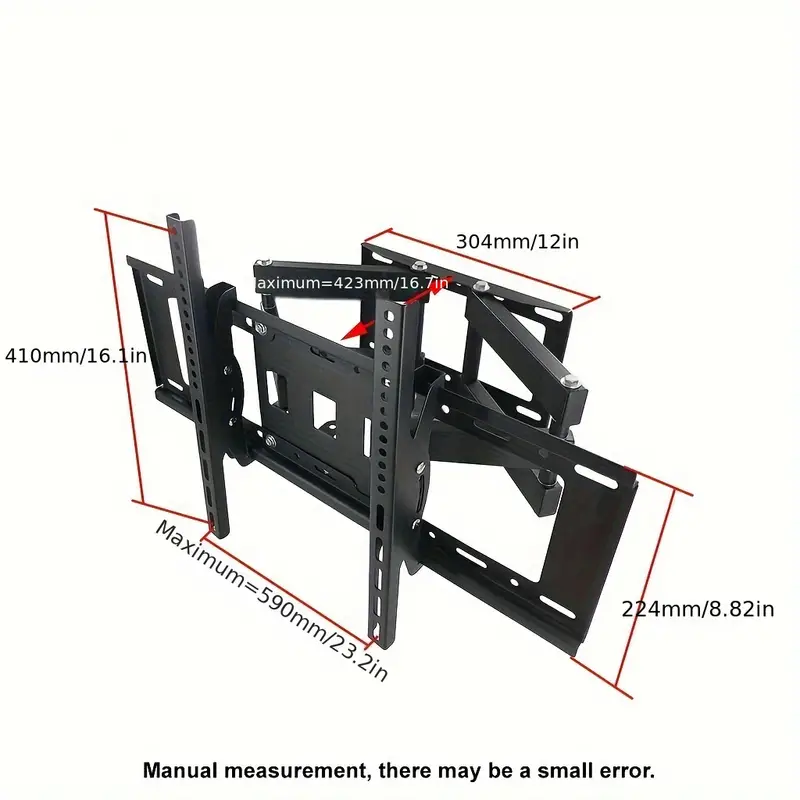 TV wall bracket 32-55 inch showing VESA mount holes and screws