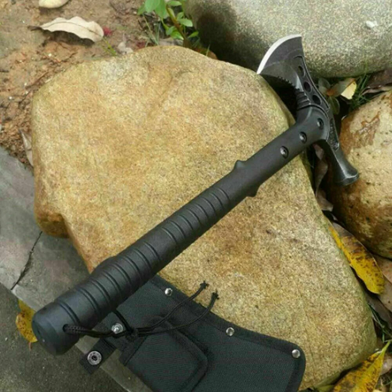 15" Tactical Survival Hawk Tomahawk W Hammer Throwing Axe Emergency Hatchet Tool