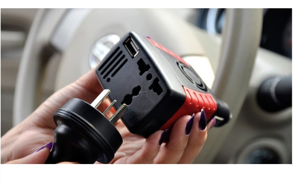 Car power inverter 150W lightweight design held in hand