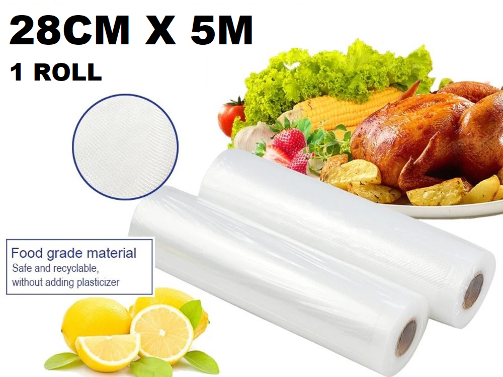 Vacuum sealer bags food saver roll cut to size for home use