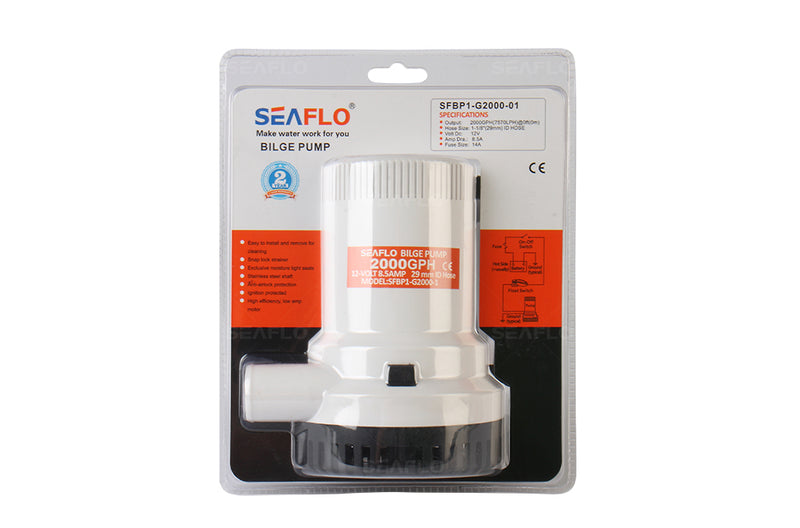 SEAFLO Water Bilge Pump 2000GPH SFBP1-G2000-01