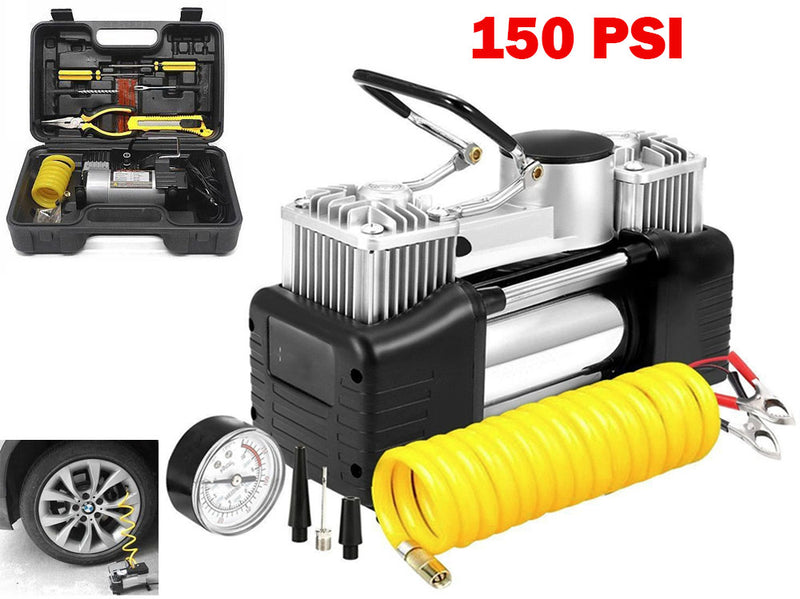 12V Double Cylinder Air Compressor Inflation Pump