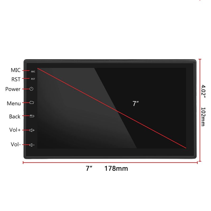 Car Stereo Bluetooth Player with GPS+ Reverse camera