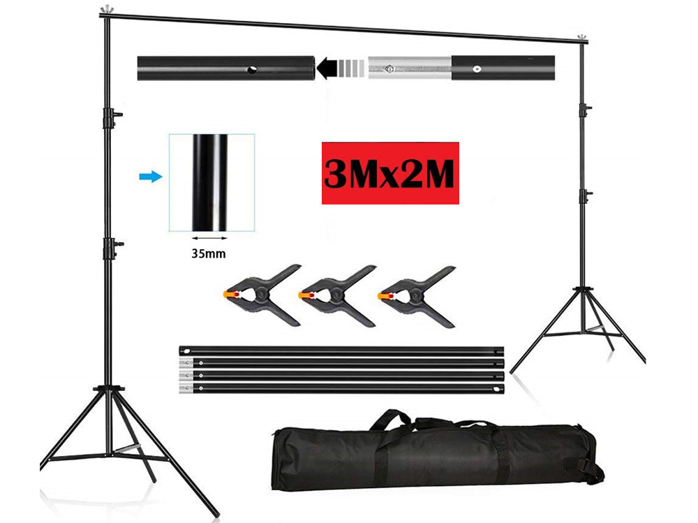 Background Backdrop Stand Adjustable Photo Studio Backdrop Stand