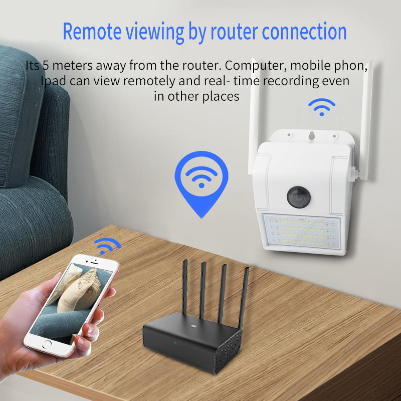 Outdoor Lights with Security Camera LED
