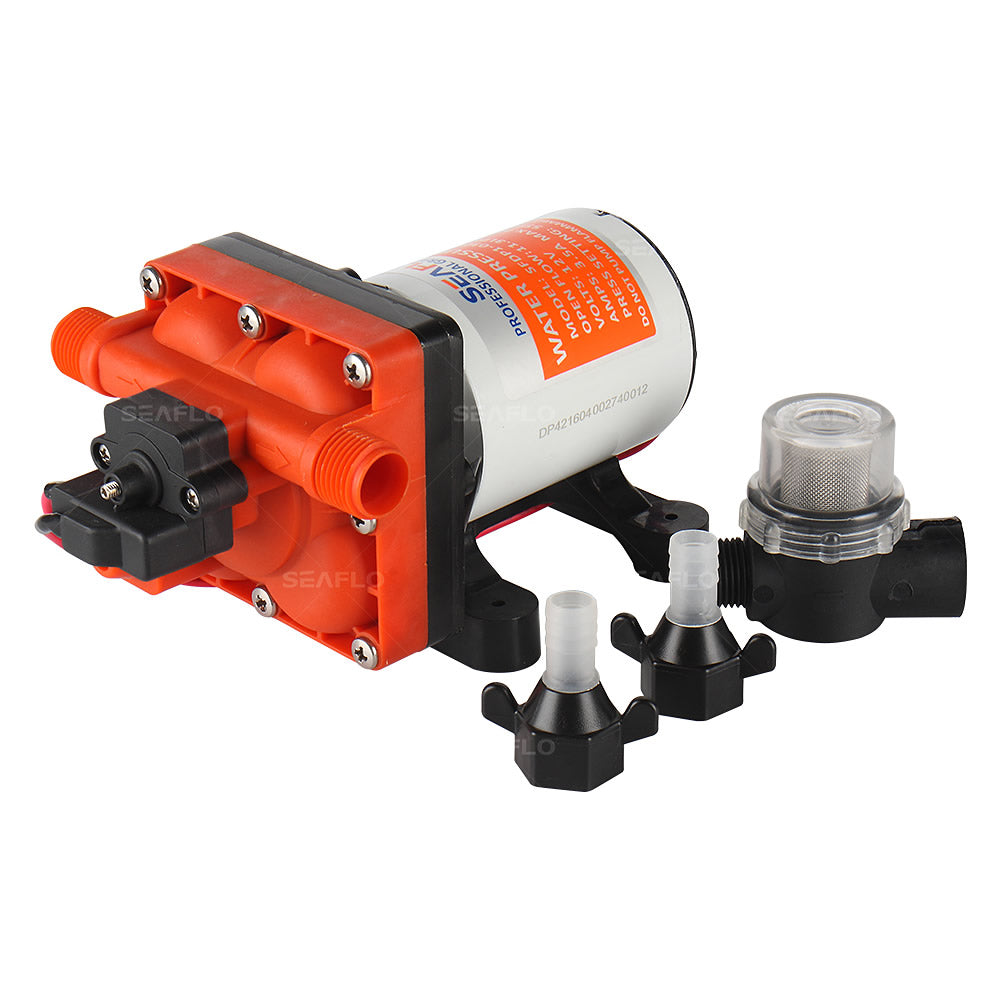 SEAFLO 12V Diaphragm Pump 3.0GPM 55PSI SFDP1-030-055-42