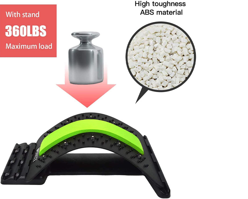 Back Spine Tractor,Lumbar Spine Back Support Stretch Waist Relax Mate Green