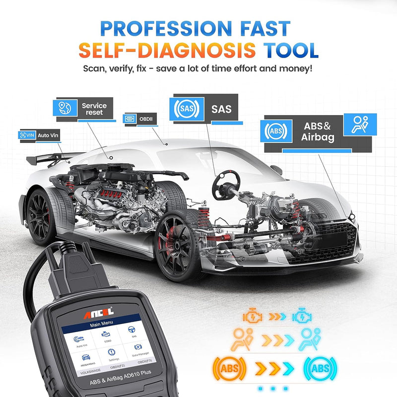 Ancel AD610 OBD2 Scanner