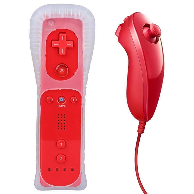 Replacement Wii Remote and Nunchuck - Red