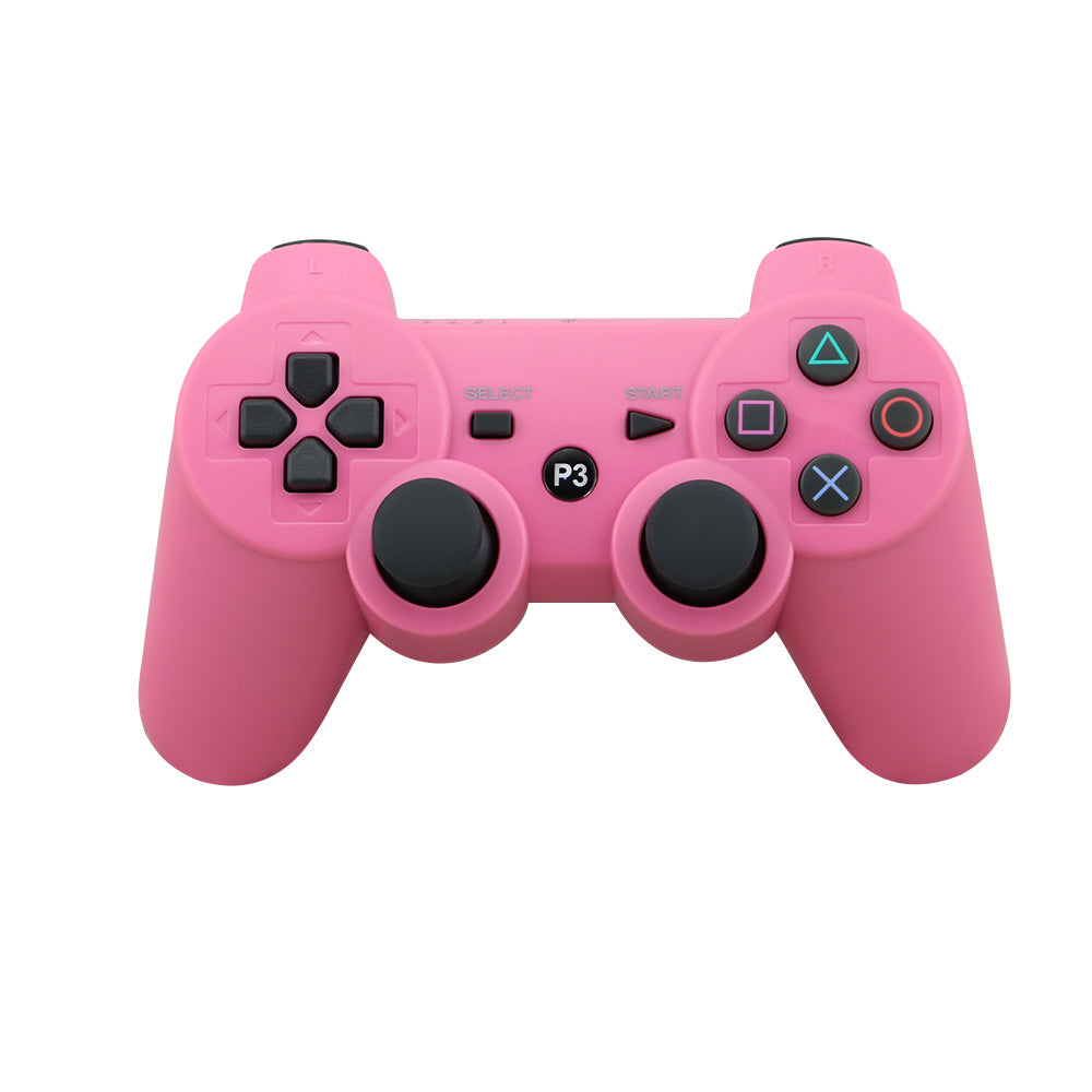 Wireless PS3 controller connected to a Sony PS3 console